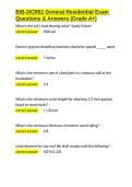 B B-3 CR61 General Residential Exam Questions & Answers &lpar;Grade A&plus;&rpar;&period;docx&NewLine;&NewLine;