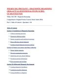 Wilkes NSG 550 Exam 3 &ndash; Diagnostic Reasoning &lpar;2026&rpar; Actual Questions & Study Guide &vert; Guarantee Pass