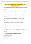 Psyc 210 Exam Review Questions with 100&percnt;&NewLine;Correct Answers