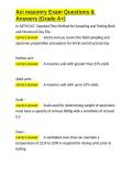 Aci masonry Exam Questions & Answers &lpar;Grade A&plus;&rpar;&period;docx&NewLine;&NewLine;