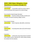 IICRC S500 Water Mitigation Exam Questions & Answers &lpar;Grade A&plus;&rpar;&period;docx&NewLine;&NewLine;