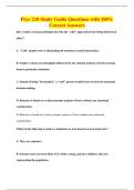 Psyc 210 Study Guide Questions with 100&percnt;&NewLine;Correct Answers