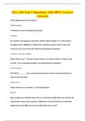 Psyc 210 Test 1 Questions with 100&percnt; Correct&NewLine;Answers