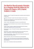 Testbank for MacroEconomics Principles for a Changing World 6th Edition by Eric Chiang &vert; All Chapters &lpar;1-16&rpar; &vert; 100&percnt; Verified Q&A &vert; A&plus; Graded