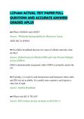 LCP4801 ACTUAL TEST PAPER FULL&NewLine;QUESTIONS AND ACCURATE ANSWERS&NewLine;GRADED APLUS&NewLine;