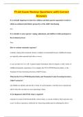 Tf-cbt Exam Review Questions with Correct&NewLine;Answers