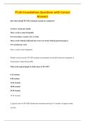 Tf-cbt Foundations Questions with Correct&NewLine;Answers