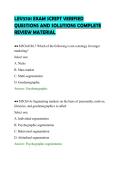 LEV3701 EXAM SCRIPT VERIFIED&NewLine;QUESTIONS AND SOLUTIONS COMPLETE&NewLine;REVIEW MATERIAL&NewLine;