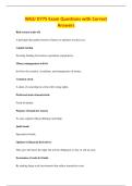 BUNDLE OF D775 QUESTIONS WITH 100&percnt; VERIFIED CORRECT ANSWERS