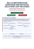 BIO 210 MIDTERM EXAM QUESTIONS AND DETAILED SOLUTIONS JUST RELEASED