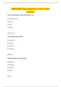 AMCA NAC Exam Questions with Correct&NewLine;Answers