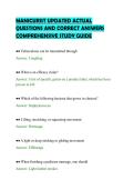 MANICURIST UPDATED ACTUAL&NewLine;QUESTIONS AND CORRECT ANSWERS&NewLine;COMPREHENSIVE STUDY GUIDE&NewLine;