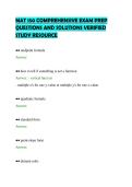 MAT 150 COMPREHENSIVE EXAM PREP&NewLine;QUESTIONS AND SOLUTIONS VERIFIED&NewLine;STUDY RESOURCE