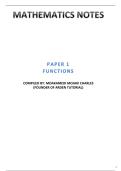Functions and their transformation