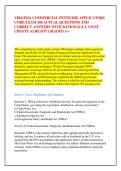 VIRGINIA COMMERCIAL PESTICIDE APPLICATORS &NewLine;CORE EXAM 300 ACTUAL QUESTIONS AND &NewLine;CORRECT ANSWERS WITH RATIONALE LATEST &NewLine;UPDATE ALREADY GRADED A&plus;