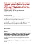 CLTM Board Exam Prep 2026 &vert; 200 Practice Questions&comma; Verified Answers & Rationales &vert; ABRET Certified Long Term Monitoring Study Guide &vert; Just Released This Year PDF &vert; Updated This Year