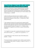 Texas All Lines Adjuster Exam 2026&sol;2027 NEWEST&NewLine;VERIFIED QUESTIONS WITH DETAILED ANSWERS