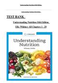 Complete Test Bank For Understanding Nutrition 16th &comma;Edition by Ellie Whitney &vert; Verified 2026 Update &vert; Chapters 1&ndash;20 &comma; Full Guide