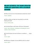MILADY ESTHETICS TEST BANK UPDATED&NewLine;COMPLETE QUESTIONS WITH ACCURATE&NewLine;ANSWERS&NewLine;