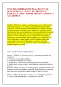 TEST&colon; BCLE 2000 PRACTICE EXAM 300 ACTUAL &NewLine;QUESTIONS AND CORRECT ANSWERS WITH &NewLine;RATIONALE LATEST UPDATE ALREADY GRADED A&plus; &NewLine;ASSURED PASS