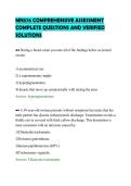MN576 COMPREHENSIVE ASSESSMENT&NewLine;COMPLETE QUESTIONS AND VERIFIED&NewLine;SOLUTIONS