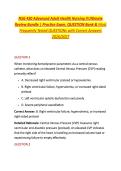 NSG 430 Advanced Adult Health Nursing II Ultimate &NewLine;Review Bundle &vert; Practice Exam&comma; QUESTION Bank & Most &NewLine;Frequently Tested QUESTIONs with Correct Answers &NewLine;2026&sol;2027 