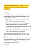 NSG 430 Advanced Adult Health Nursing II final exam &NewLine;QUESTIONs&comma; Verified Answers & Detailed Rationales &NewLine;&lpar;2026&sol;2027&rpar;  