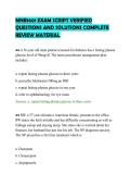 MNB1601 EXAM SCRIPT VERIFIED&NewLine;QUESTIONS AND SOLUTIONS COMPLETE&NewLine;REVIEW MATERIAL&NewLine;