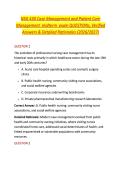 NSG 430 Case Management and Patient Care &NewLine;Management  midterm  exam QUESTIONs&comma; Verified &NewLine;Answers & Detailed Rationales &lpar;2026&sol;2027