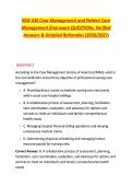 NSG 430 Case Management and Patient Care &NewLine;Management final exam QUESTIONs&comma; Verified &NewLine;Answers & Detailed Rationales &lpar;2026&sol;2027&rpar; 