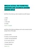 MNG3701 ACTUAL TEST PAPER FULL&NewLine;QUESTIONS AND ACCURATE ANSWERS&NewLine;GRADED APLUS&NewLine;
