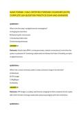 SANS FOR500 &sol; GIAC CERTIFIED FORENSIC EXAMINER &lpar;GCFE&rpar; &NewLine;COMPLETE 250-QUESTION PRACTICE EXAM AND ANSWERS