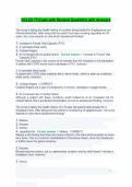 NCLEX 75 Exam with Revised Questions with Answers 