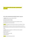 OMVIC CERTIFICATION EXAM BANK  QUESTIONS AND &NewLine;SOLUTIONS