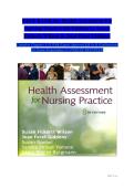 TEST BANK &vert; Health Assessment for Nursing Practice&comma; 8th Edition by Susan Fickertt Wilson & Jean Foret Giddens &vert; Complete Chapters &vert; Verified Questions & Rationales 