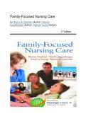 Test Bank - Family-Focused Nursing Care&comma; 1st Edition &lpar;Denham&comma; 2015&rpar;&comma; Chapter 1-15 Fully Covered 206&sol;2027