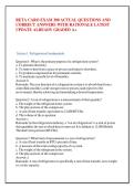 RETA CARO EXAM 300 ACTUAL QUESTIONS AND &NewLine;CORRECT ANSWERS WITH RATIONALE LATEST &NewLine;UPDATE ALREADY GRADED A&plus;