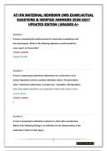 ATI RN MATERNAL NEWBORN CMS EXAM&vert;ACTUAL QUESTIONS & VERIFIED ANSWERS 2026-2027 UPDATED EDITION &vert;GRADED A&plus;