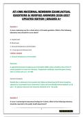 ATI CMS MATERNAL NEWBORN EXAM&vert;ACTUAL QUESTIONS & VERIFIED ANSWERS 2026-2027 UPDATED EDITION &vert;GRADED A&plus;