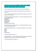 CJIS Security Exam REVIEW 2026&sol;2027 MOST&NewLine;RECENT QUESTIONS AND SOLUTIONS