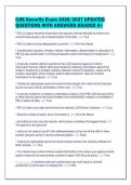 CJIS Security Exam 2026&sol;2027 UPDATED&NewLine;QUESTIONS WITH ANSWERS GRADED A&plus;