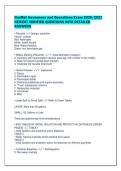 HazMat Awareness and Operations Exam 2026&sol;2027&NewLine;NEWEST VERIFIED QUESTIONS WITH DETAILED&NewLine;ANSWERS
