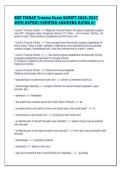EMT FISDAP Trauma Exam SCRIPT 2026&sol;2027&NewLine;WITH EXPERT-VERIFIED ANSWERS RATED A&plus;
