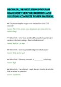 NEONATAL RESUSCITATION PROGRAM&NewLine;EXAM SCRIPT VERIFIED QUESTIONS AND&NewLine;SOLUTIONS COMPLETE REVIEW MATERIAL
