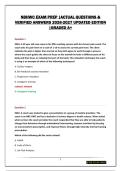 NBHWC EXAM PREP &vert;ACTUAL QUESTIONS & VERIFIED ANSWERS 2026-2027 UPDATED EDITION &vert;GRADED A&plus;