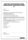 NBHWC CERTIFICATION ULIMATE EXAM BUNDLE&vert; QUESTIONS & VERIFIED ANSWERS 2026-2027 UPDATED EDITION