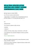 NR 546 FINAL UPDATED ACTUAL&NewLine;QUESTIONS AND CORRECT ANSWERS&NewLine;COMPREHENSIVE STUDY GUIDE&NewLine;