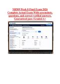 NR509 Week 8 Final Exam 2026 &NewLine;Complete Actual Exam With screenshots&comma; &NewLine;questions&comma; and correct verified answers&period; &NewLine;Guaranteed pass &sol;Graded A&plus;