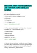 NR511 EXAM SCRIPT VERIFIED QUESTIONS&NewLine;AND SOLUTIONS COMPLETE REVIEW&NewLine;MATERIAL&NewLine;