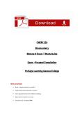 BioChem 210 Module 3 Study Guide &ndash; Practice Questions & Comprehensive Biochemistry Review &lpar;2026&ndash;2027&rpar; &vert; Portage Learning